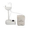 CHH-7701 1020T Portable Removable Outdoor Hand Sink with Portable Toilet - White