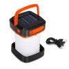 Portable USB Rechargeable Foldable/Retractable Solar Camping Lamp; Multi-Functional LED Light For Hiking; Fishing; Hunting - Green