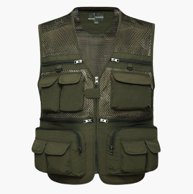 Multi-pocket Men's Professional Photography Vest (Option: Army Green-XL)