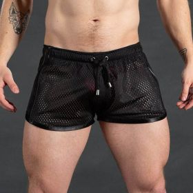 Fitness Running Sports Personality Shorts (Option: Black-2XL)