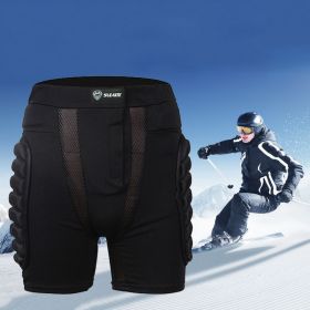 SULAITE Roller Skating Roller Skating Skiing Hip Protection Pants (Option: Black-M)