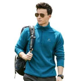 Jacket Liner Pullover Fleece Outdoor Clothing (Option: Male blue-L)