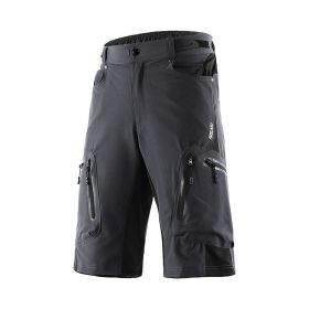 Outdoor Mountaineering Downhill Off Road Mountain Bike Five Point Cycling Shorts (Option: Grey-Asian Size XL)