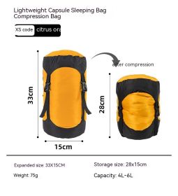 Down Compression Outdoor Storage Bag (Option: Orange Orange XS Code)