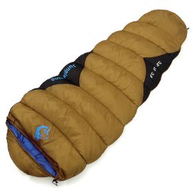 Outdoor Fishing Autumn And Winter Camping Cotton Sleeping Bags (Option: 1500g Yellow-230x80x50cm)