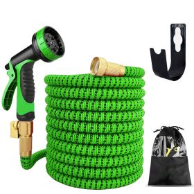 Hose Used In Garden Car Wash Hose High Pressure Water Gun (Option: Green And Black-1000cm)